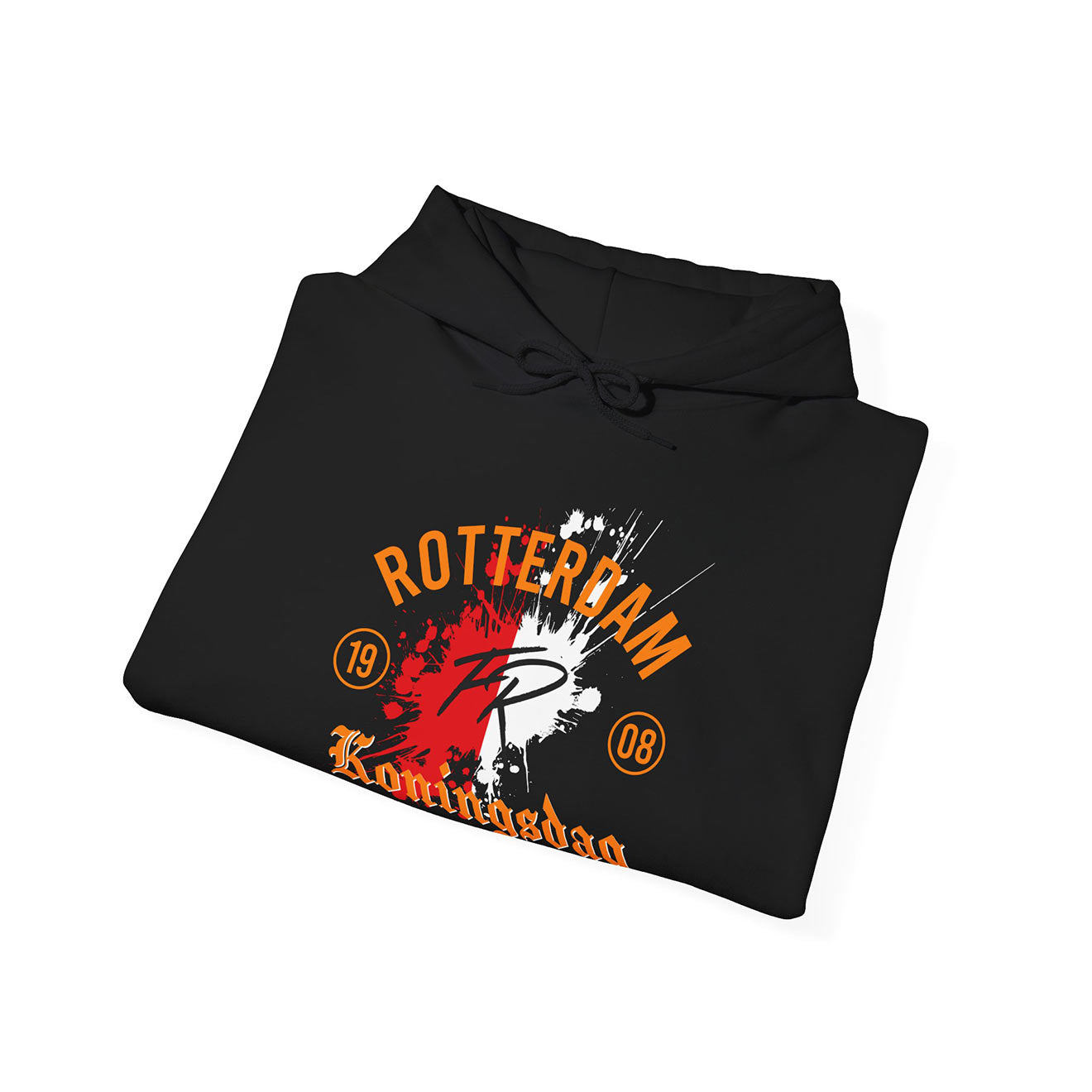 Hoodie zwart - Koningsdag 2025 - Rotterdam FR 1908