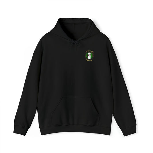 Hoodie relax - FR - Wat gaan we doen vandaag - logo links