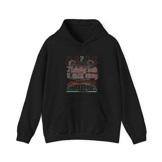 Hoodie relax zwart - Nobody said it was easy