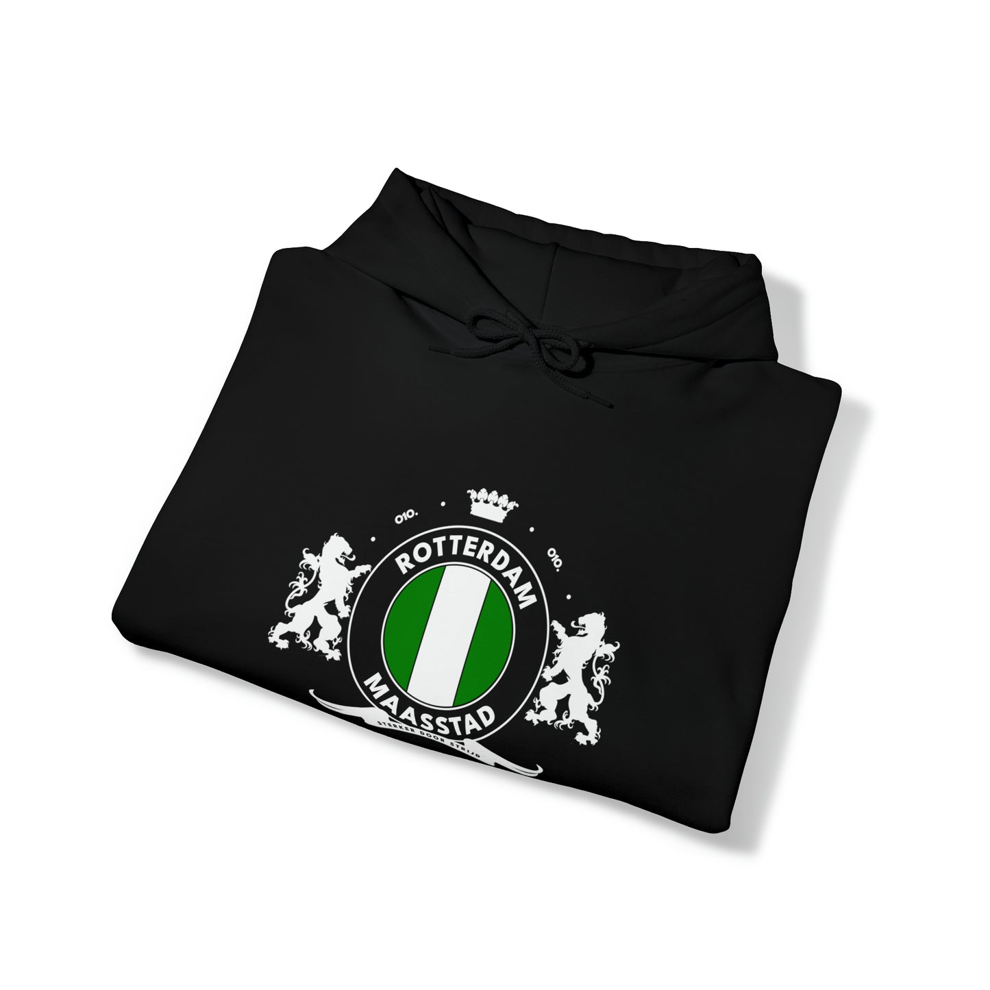 Hoodie relax - Het wapen van Rotterdam - logo voor groot