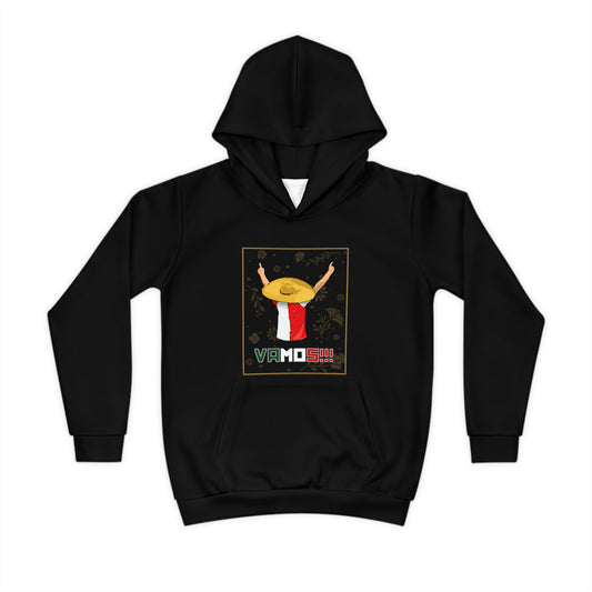 Zwarte kinder hoodie met Santiago Gimenez