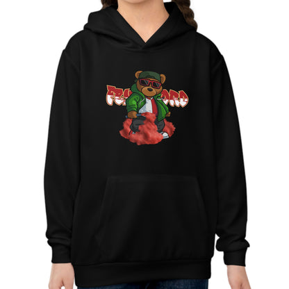 Hoodie regular zwart - kids - FR Beer