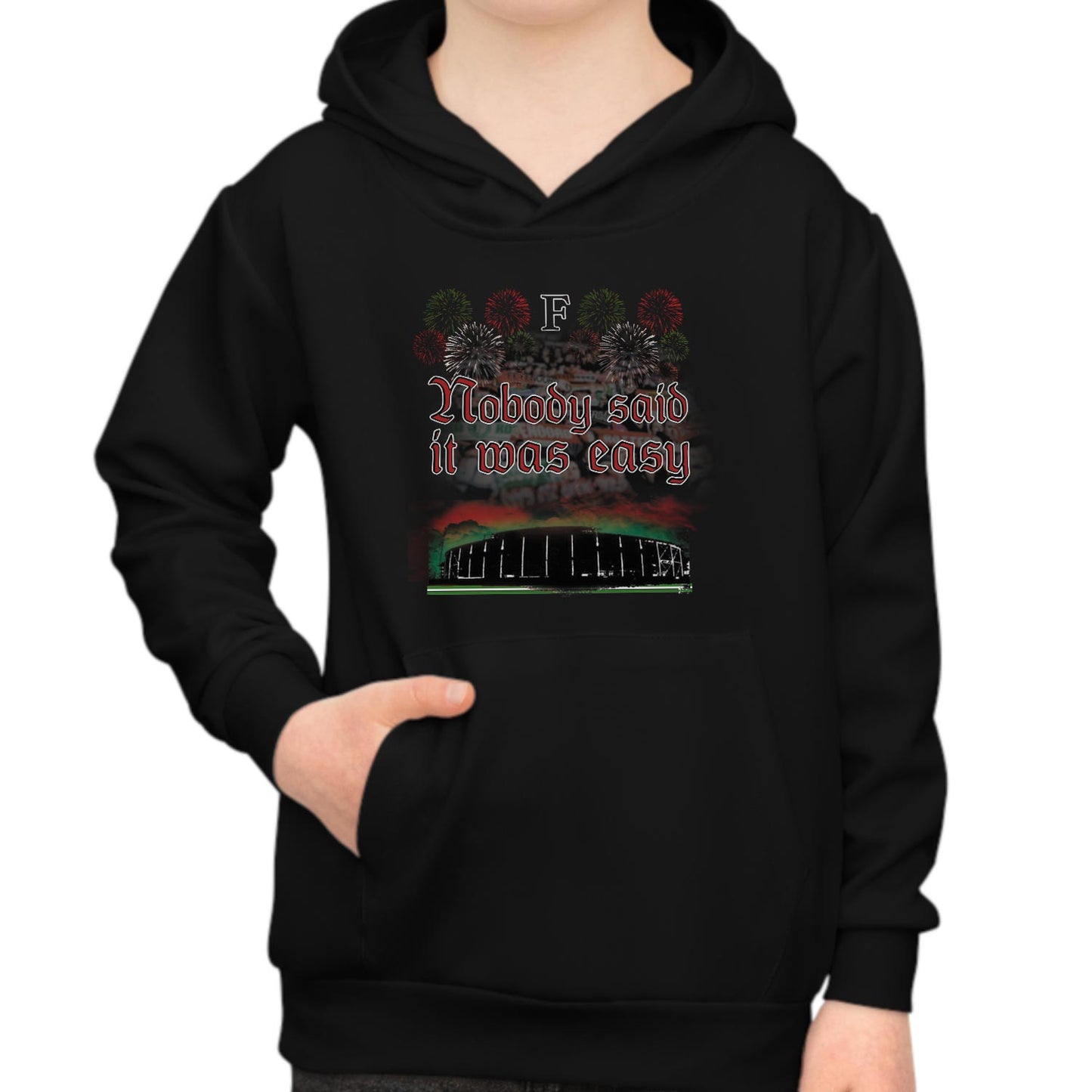 Hoodie regular zwart - kids - Nobody said it was easy