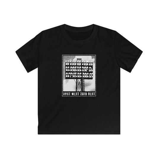T-shirt regular zwart - kids - Oost west zuid best - Lichtmast
