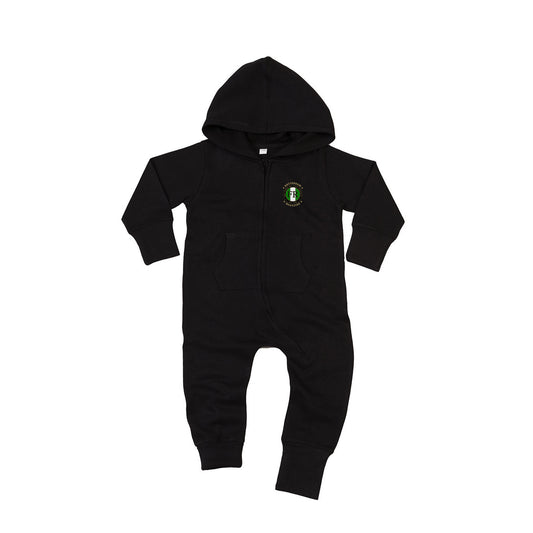 All-in-one baby onesie - FR - Wat gaan we doen vandaag - logo links