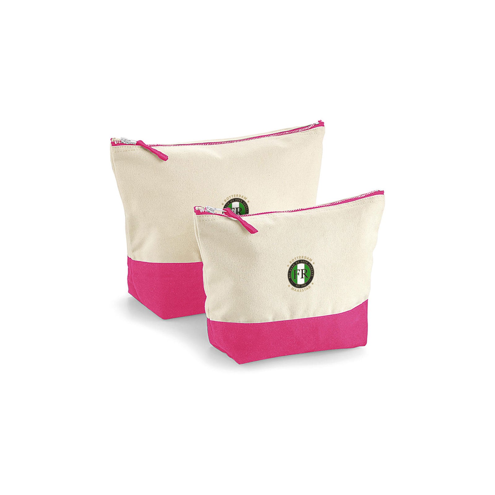 Roze toilet tas met feyenoord logo