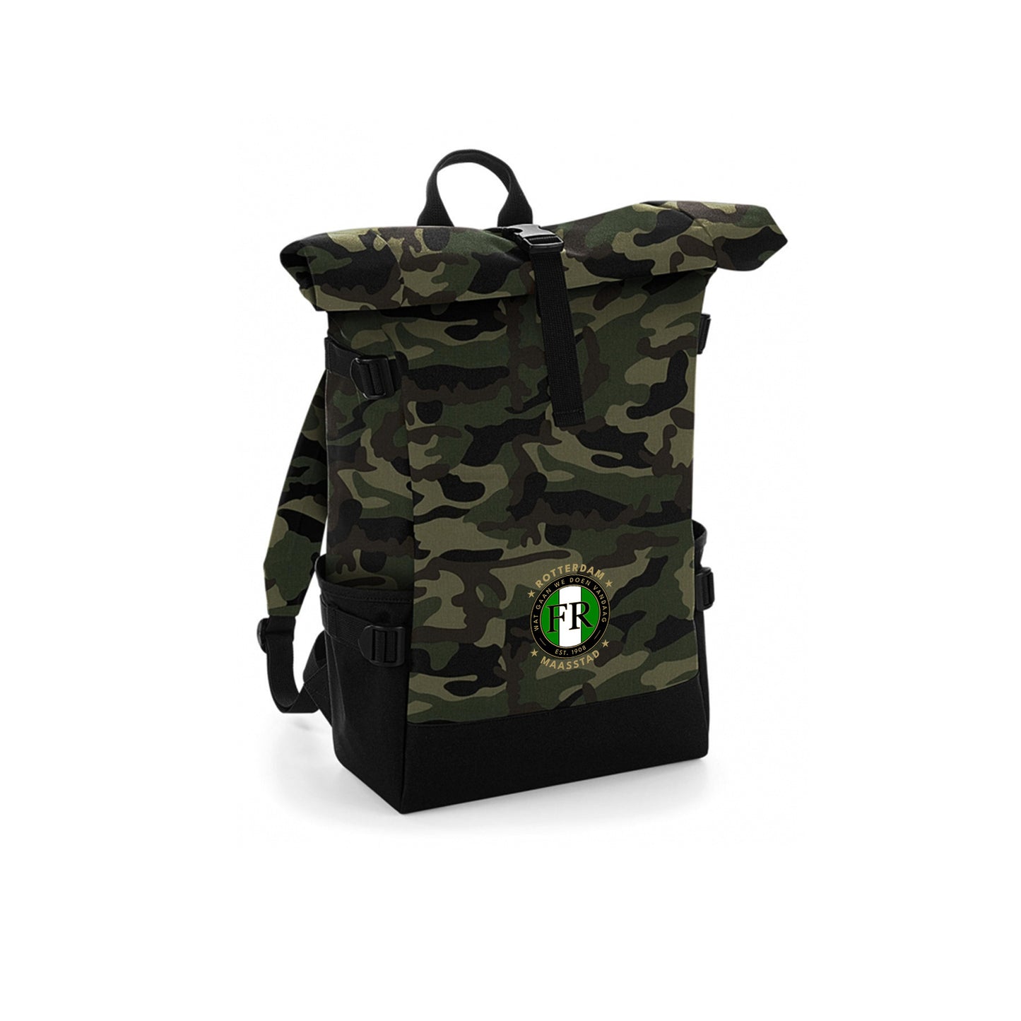 Army roltop rugzak met Feyenoord logo