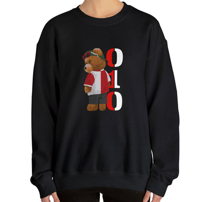 Sweater loose regular - FR - 010 beer - logo voor groot
