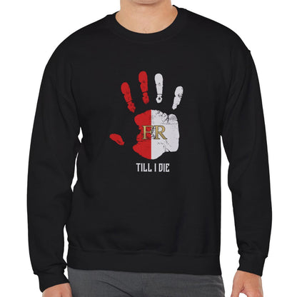 Sweater loose regular - FR - Till i die hand - logo voor groot