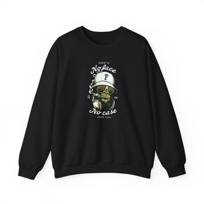 Sweater loose regular - Adem in adem Zuid - No face No case - logo voor groot