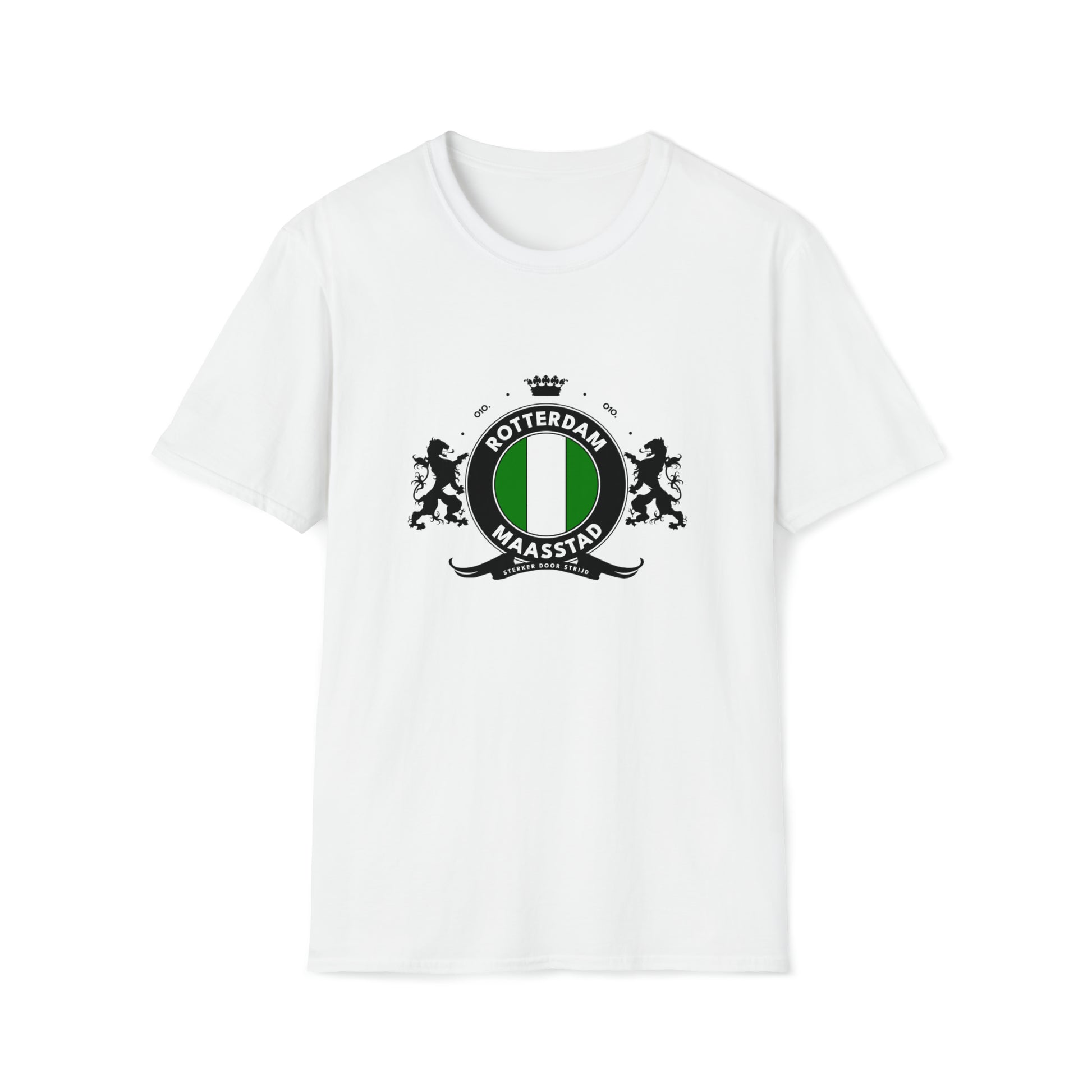Wit t-shirt met Wapen van Rotterdam