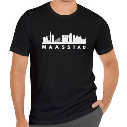 T-shirt regular - Skyline Maasstad - logo voor groot