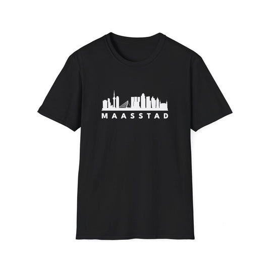 T-shirt regular - Skyline Maasstad - logo voor groot
