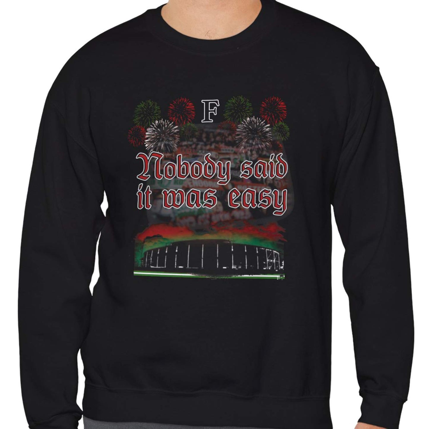 Sweater regular zwart - Nobody said it was easy